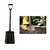 Square Shovel or Digging Hoe with Steel Handle for Gardening